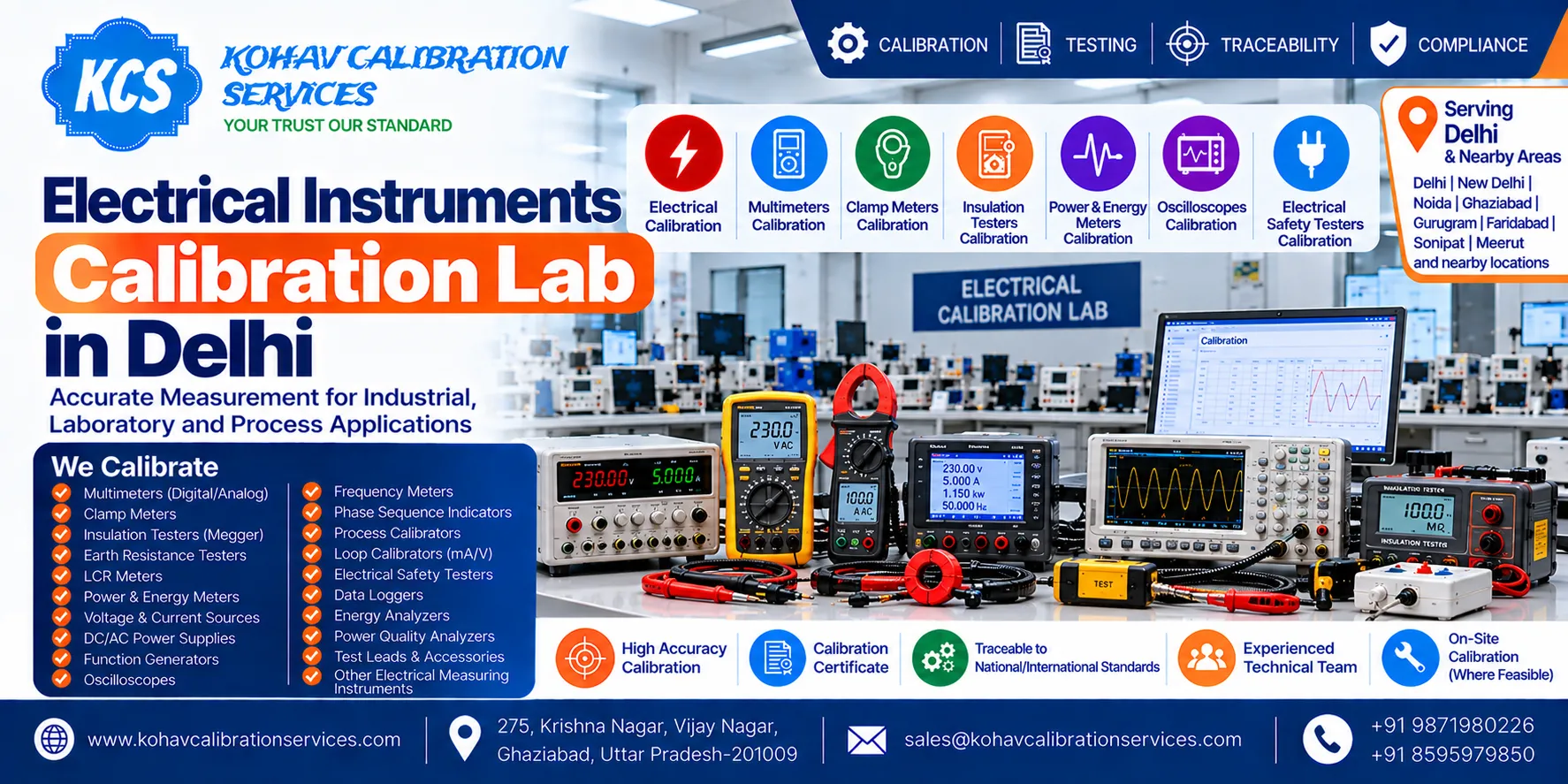 Electrical Instruments Calibration Lab in Delhi