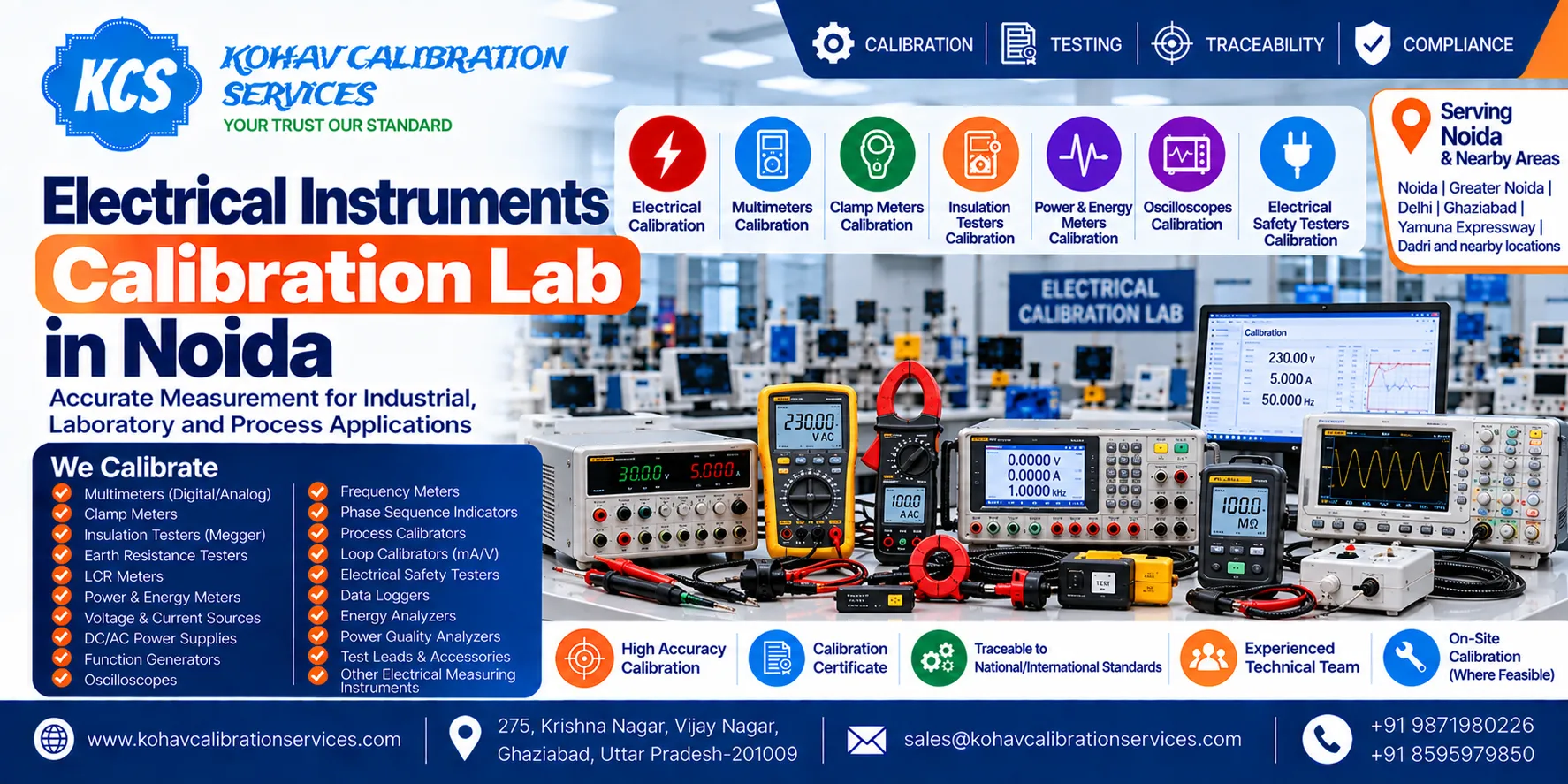 Electrical Instruments Calibration Lab in Noida