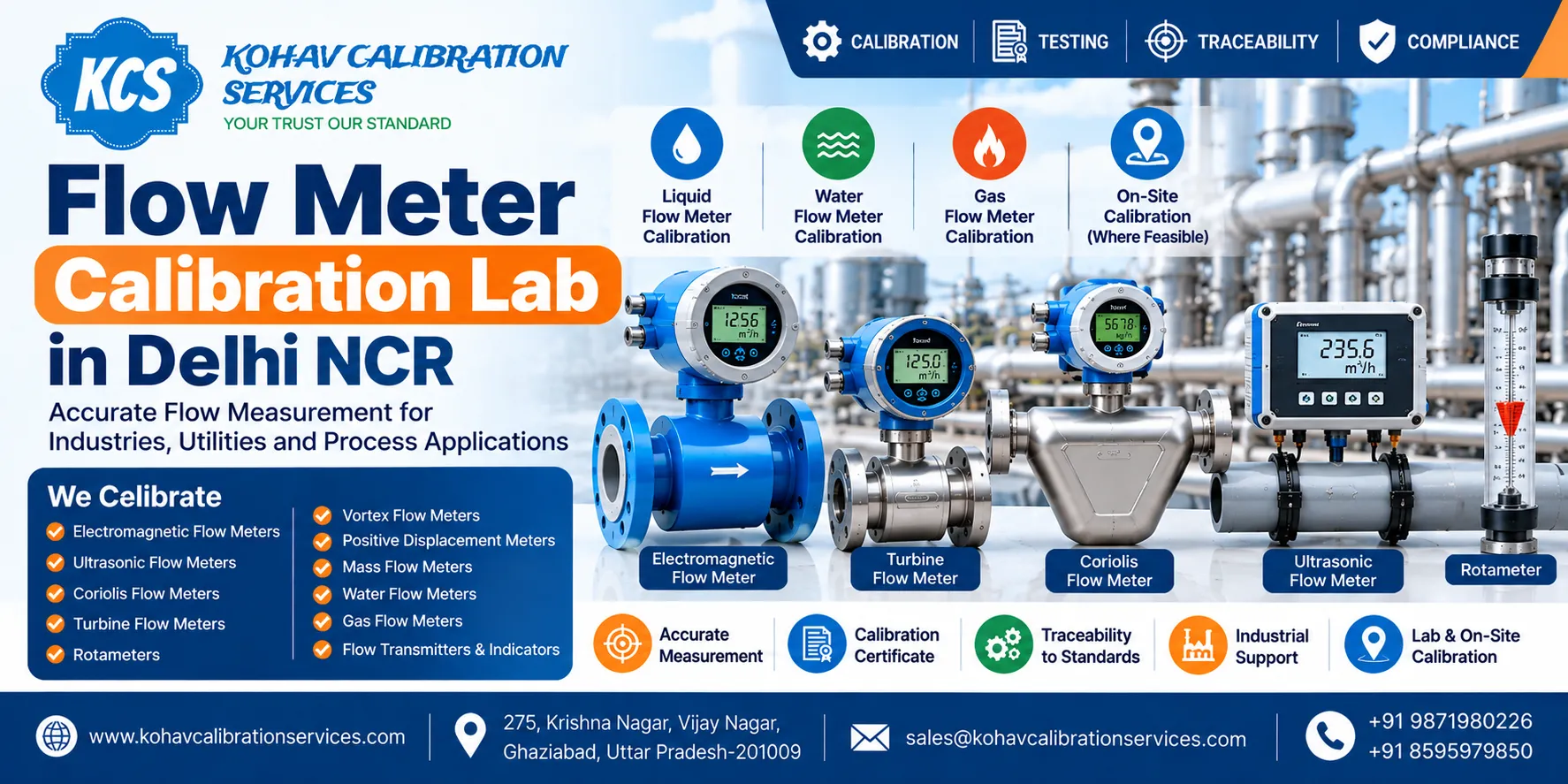 Flow Meter Calibration Lab in Delhi NCR
