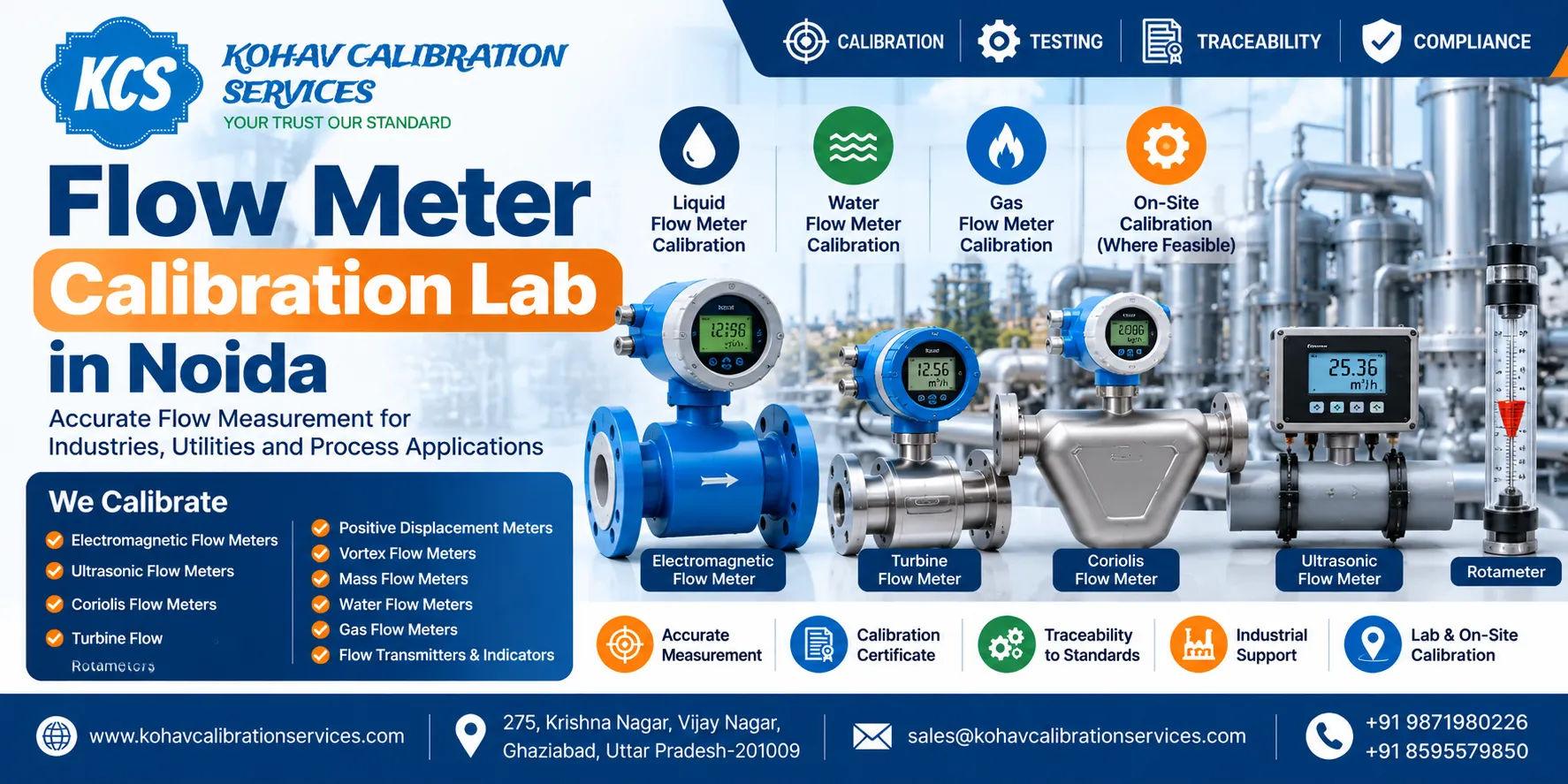 Flow Meter Calibration Lab in Noida