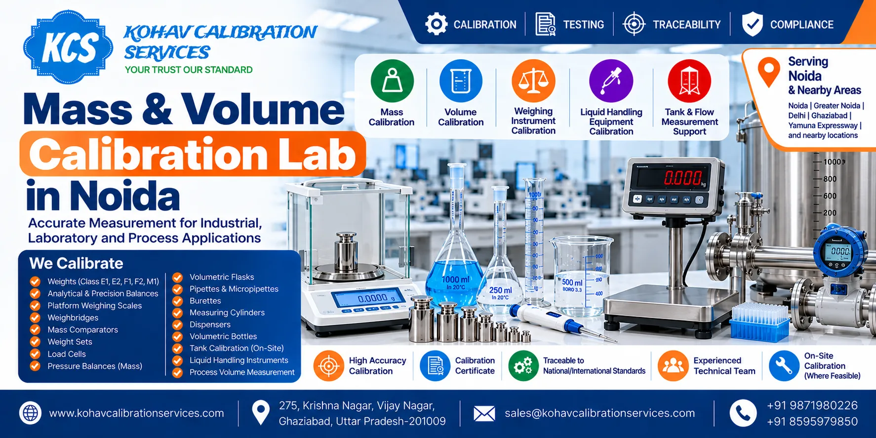 Mass & Volume Calibration Lab in Noida