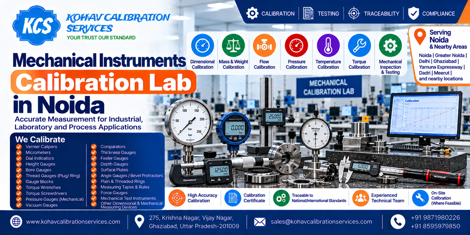 Mechanical Instruments Calibration Lab in Noida