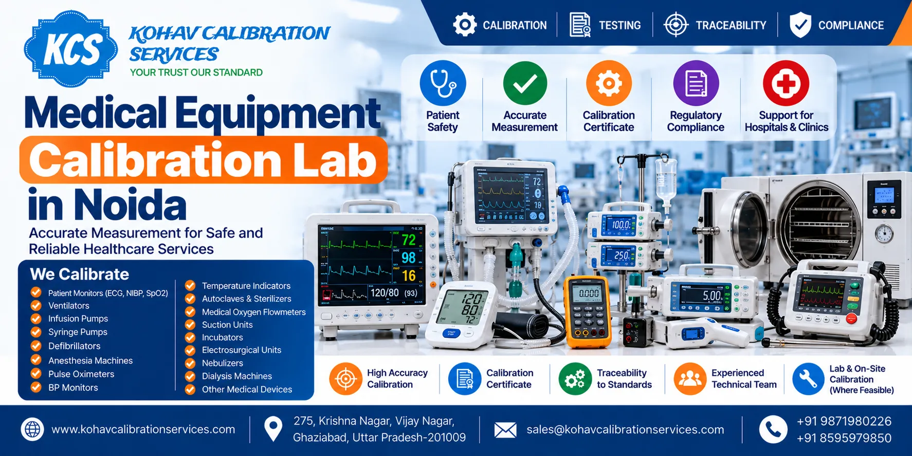 Medical Equipment Calibration Lab in Noida